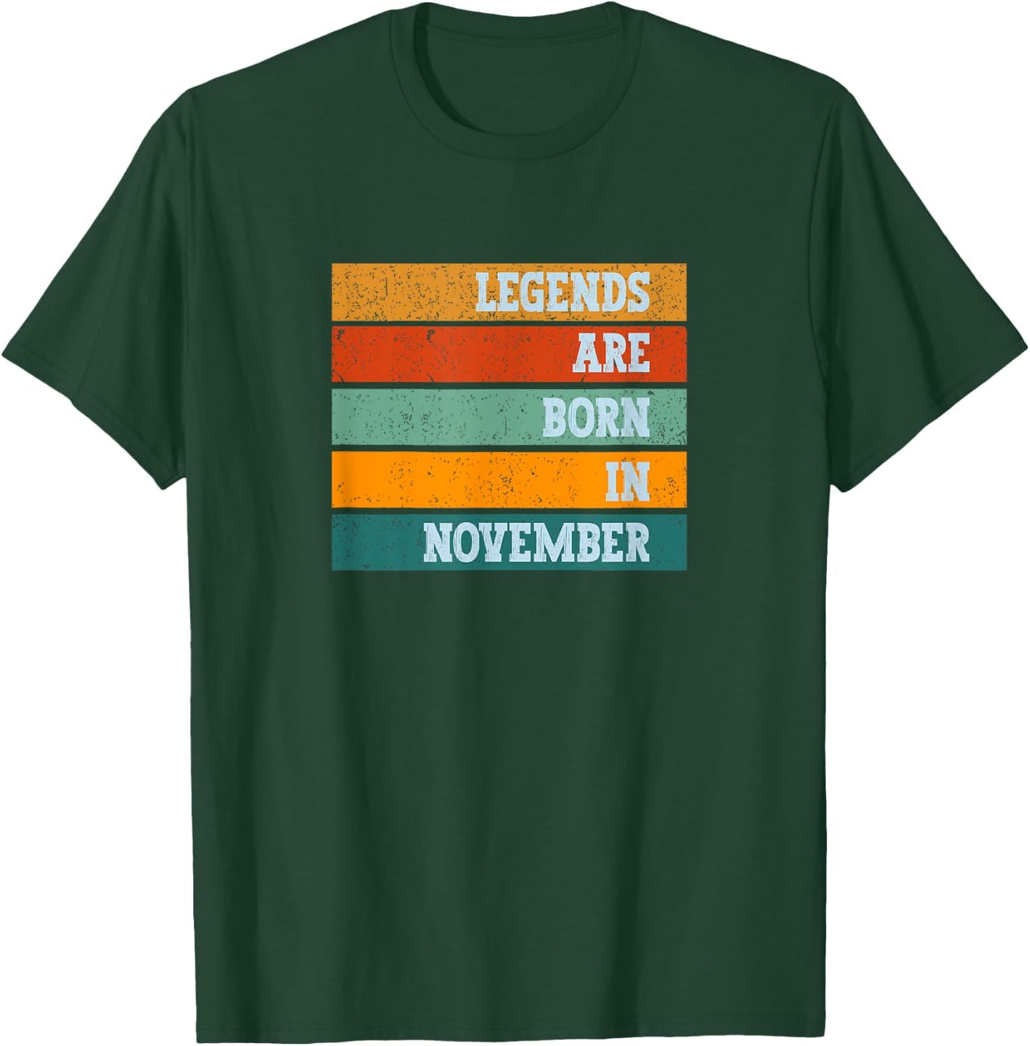 Vintage Legends Are Born In November T-Shirt - T-Shirt | Forest