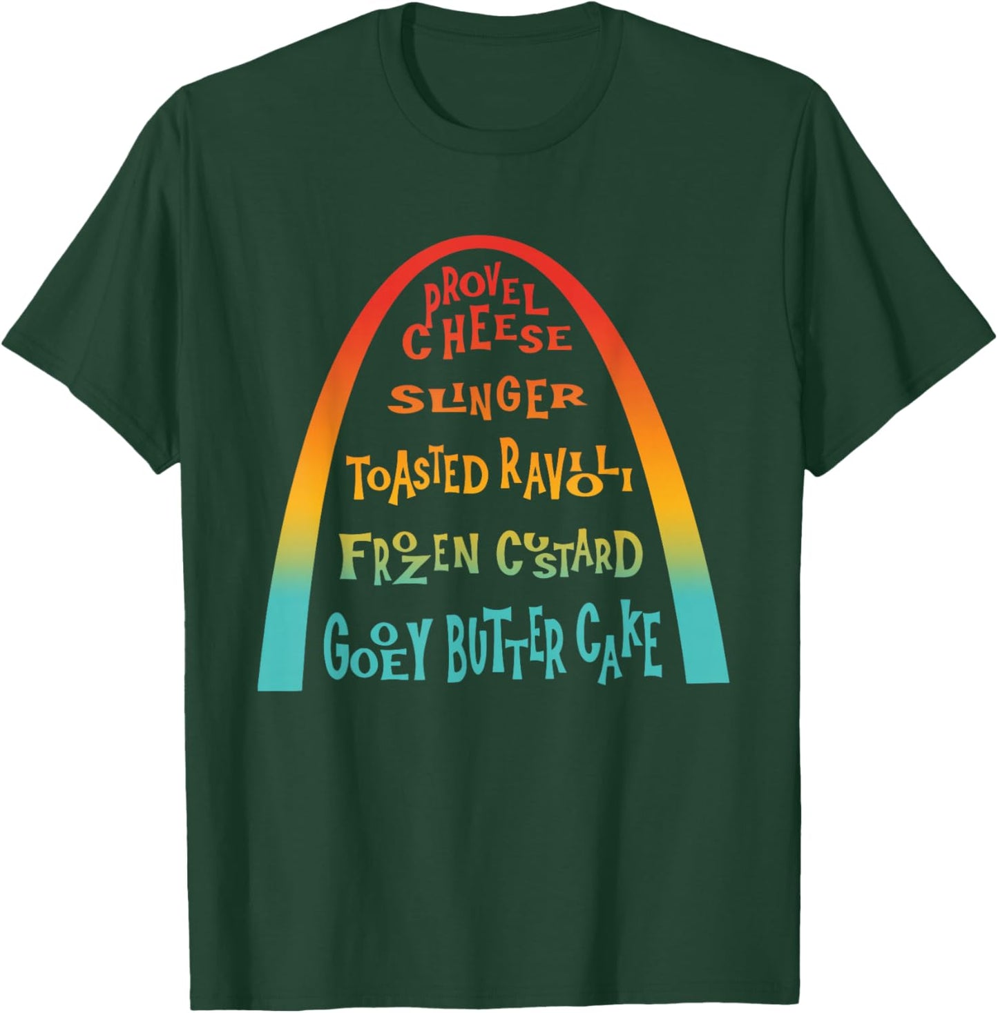 Provel Cheese Slinger Toasted Ravioli Funny T-Shirt - T-Shirt | Forest