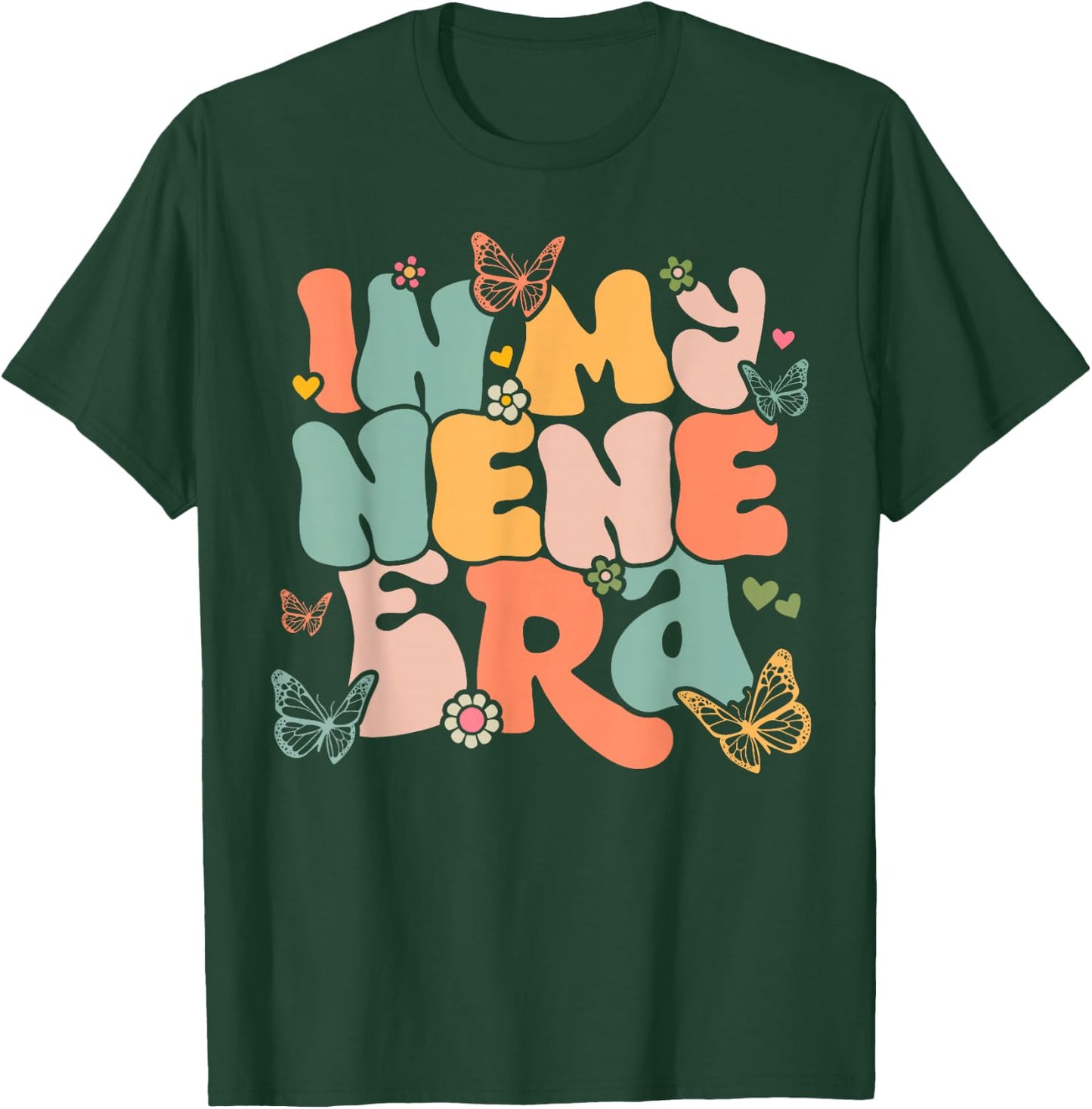 Retro Groovy In My Nene Era Mother's Day T-Shirt - T-Shirt | Forest
