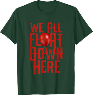 We All Float Down Scary Halloween Themed T-Shirt - T-Shirt | Forest