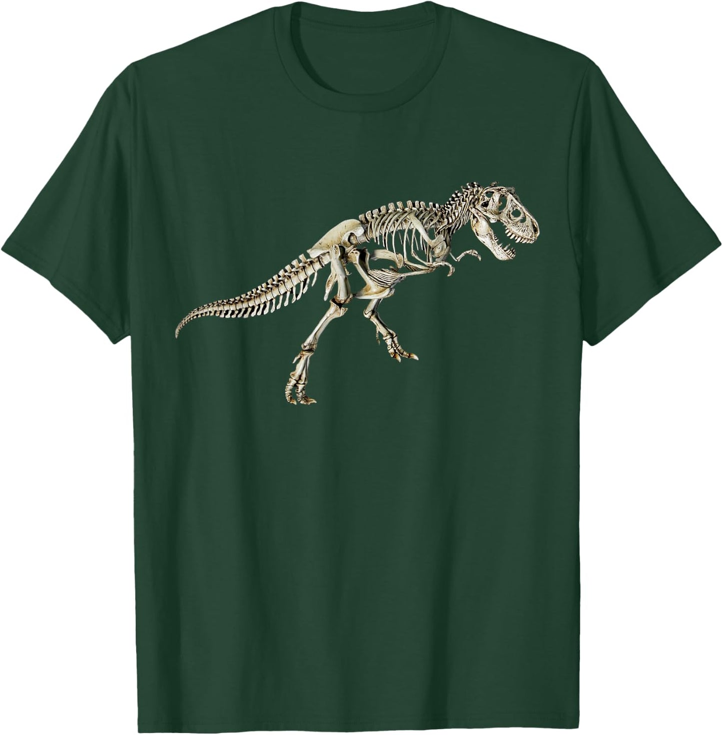 realistic Skeleton Dinosaur Tyrannosaurus rex skull T-Rex T-Shirt - T-Shirt | Forest
