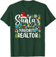 Santa's Favorite Realtor Funny Christmas Family Matching T-Shirt - T-Shirt | Forest