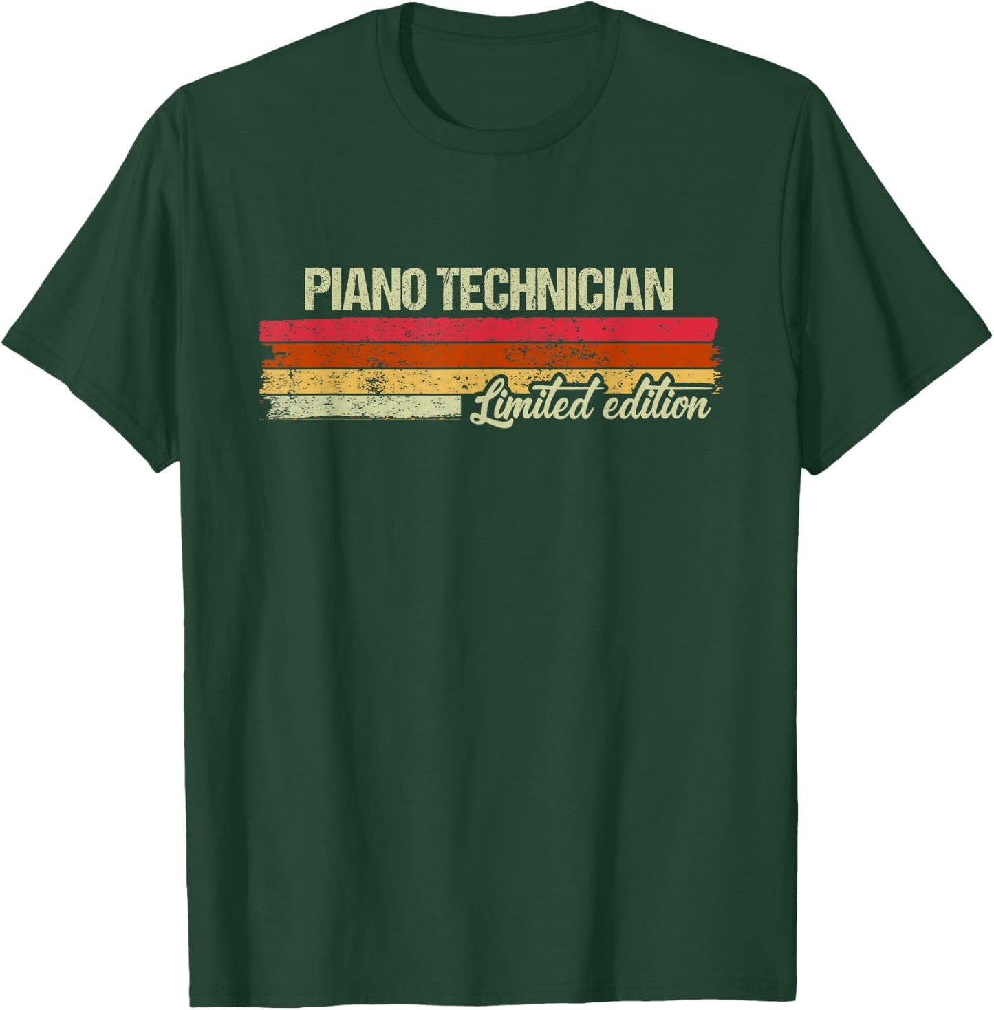 Vintage Piano Technician Limited Edition T-Shirt - T-Shirt | Forest