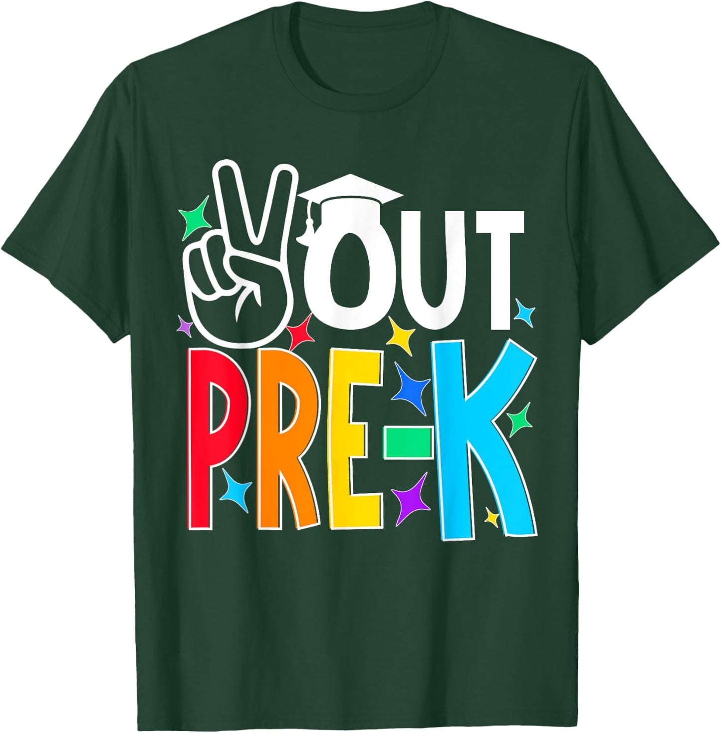 Peace Out Pre Kindergarten Last Day of Pre-k kids T-Shirt - T-Shirt | Forest
