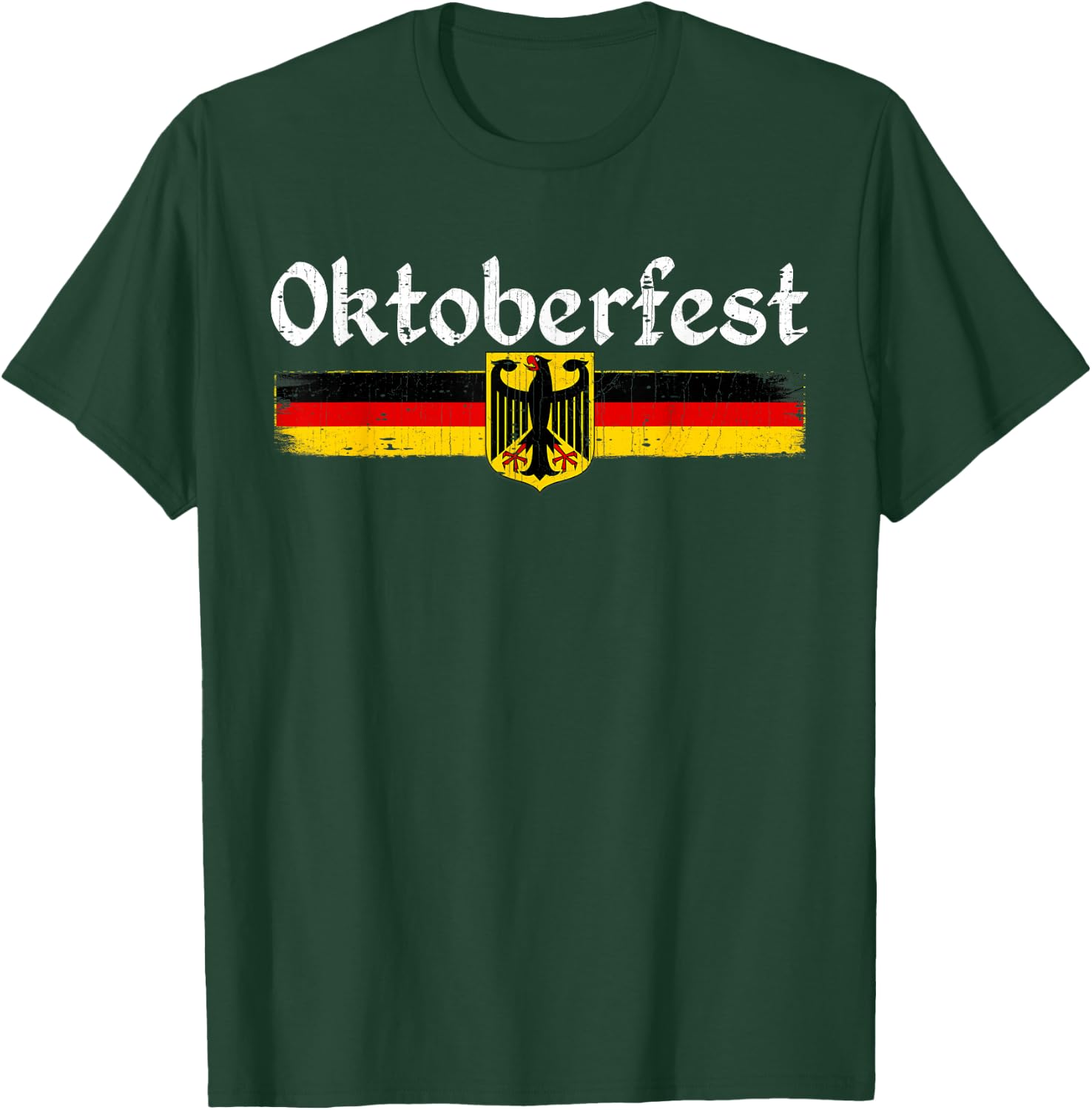 Oktoberfest German Drinking Men Women Vintage German Flag T-Shirt - T-Shirt | Forest