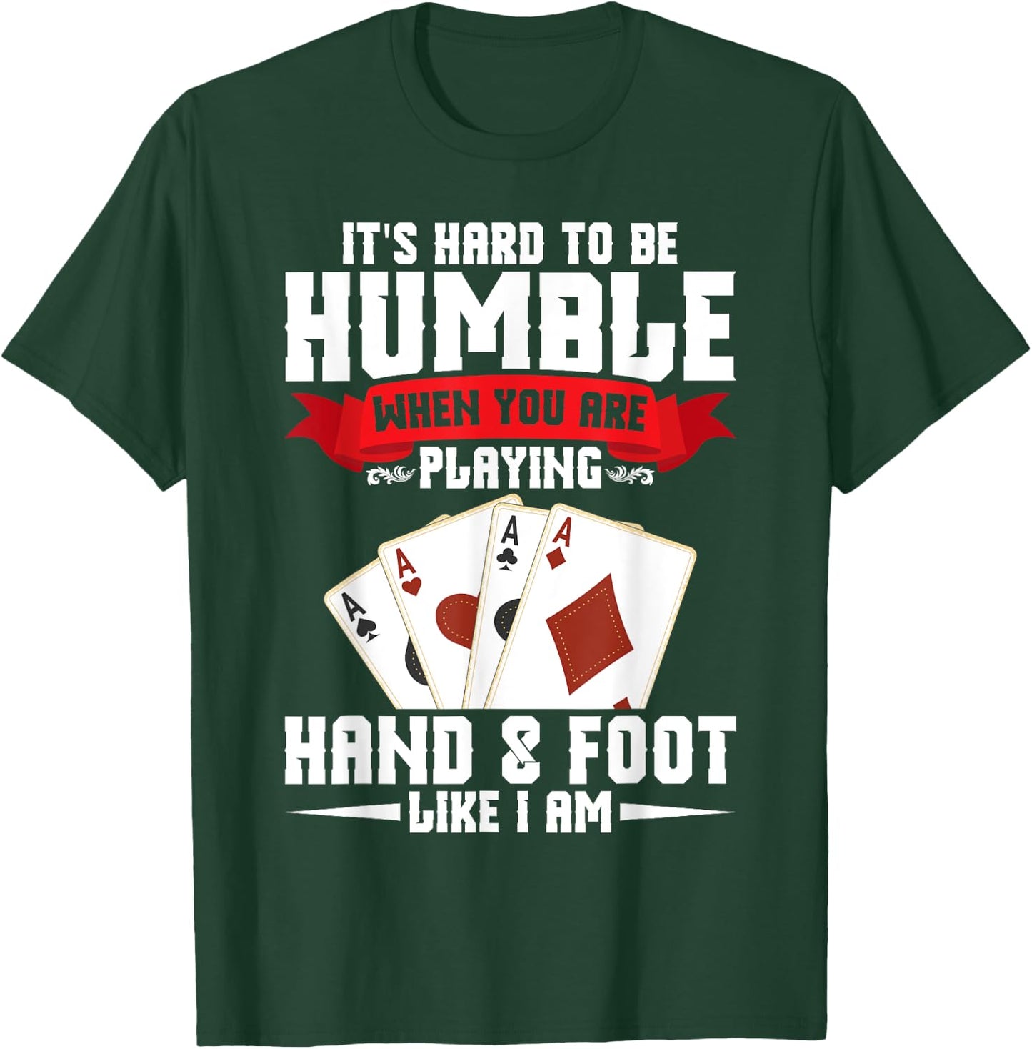 Hand and Foot Cards Set & Hand Foot Clothes -Adults, -Kids Black Small Modern Crew Collar Short Sleeve T-Shirt - T-Shirt | Forest