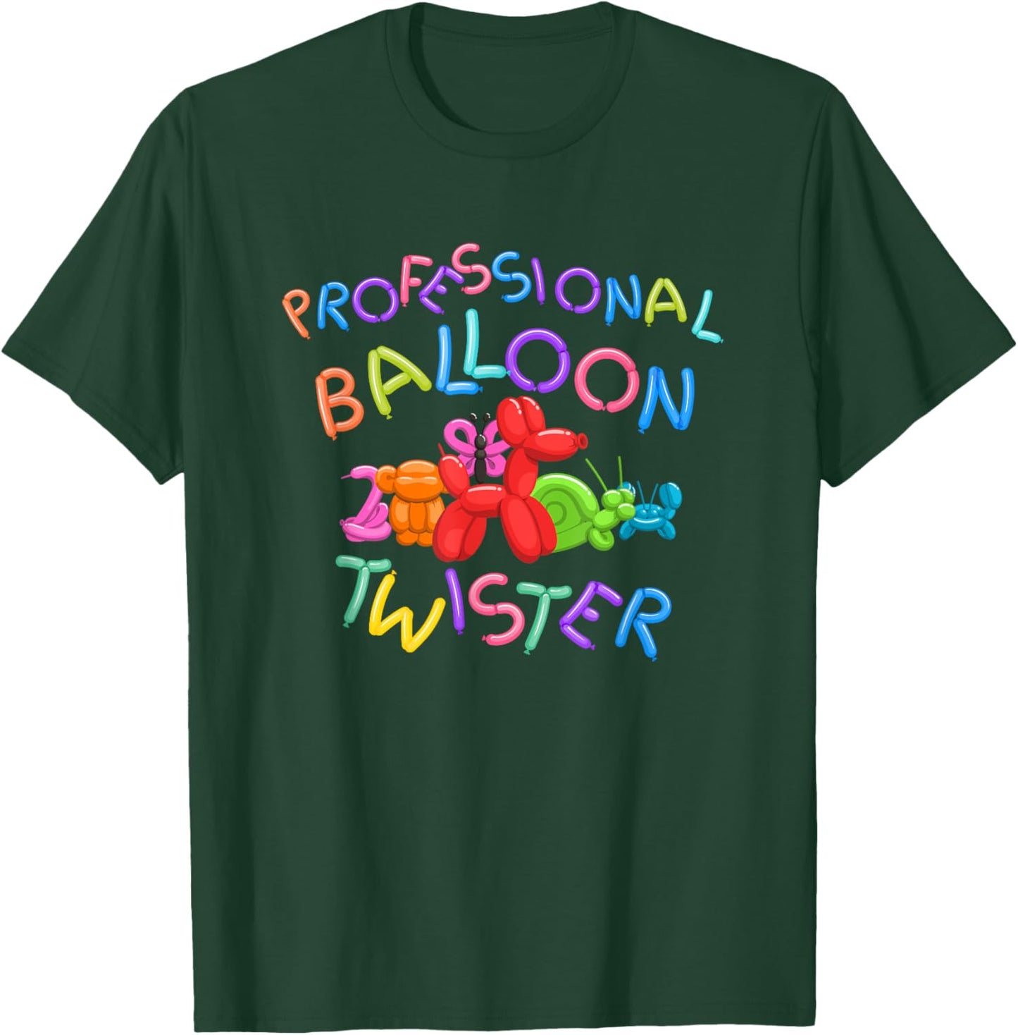 Cute Professional Balloon Animal Twister Party Gift T-Shirt - T-Shirt | Forest