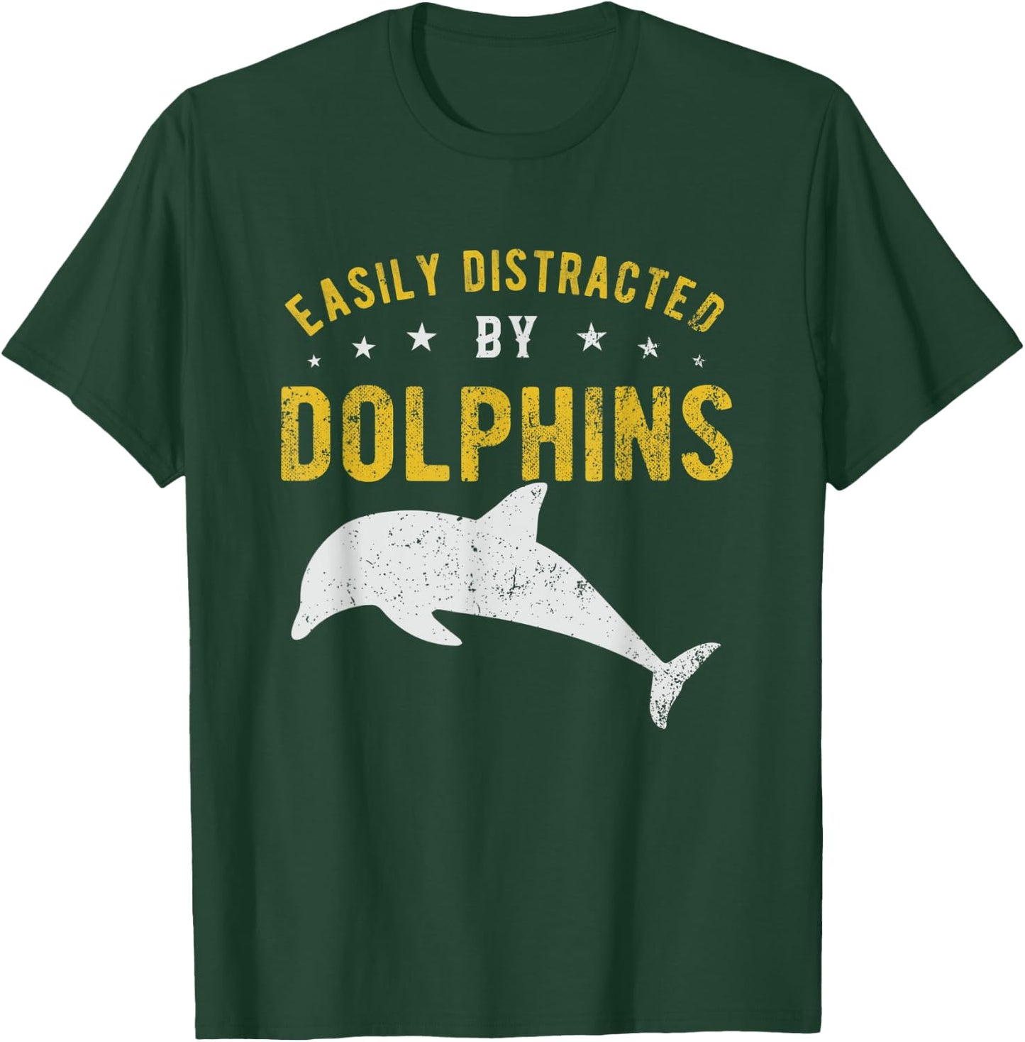 Easily distracted by Dolphins T-Shirt - T-Shirt | Forest