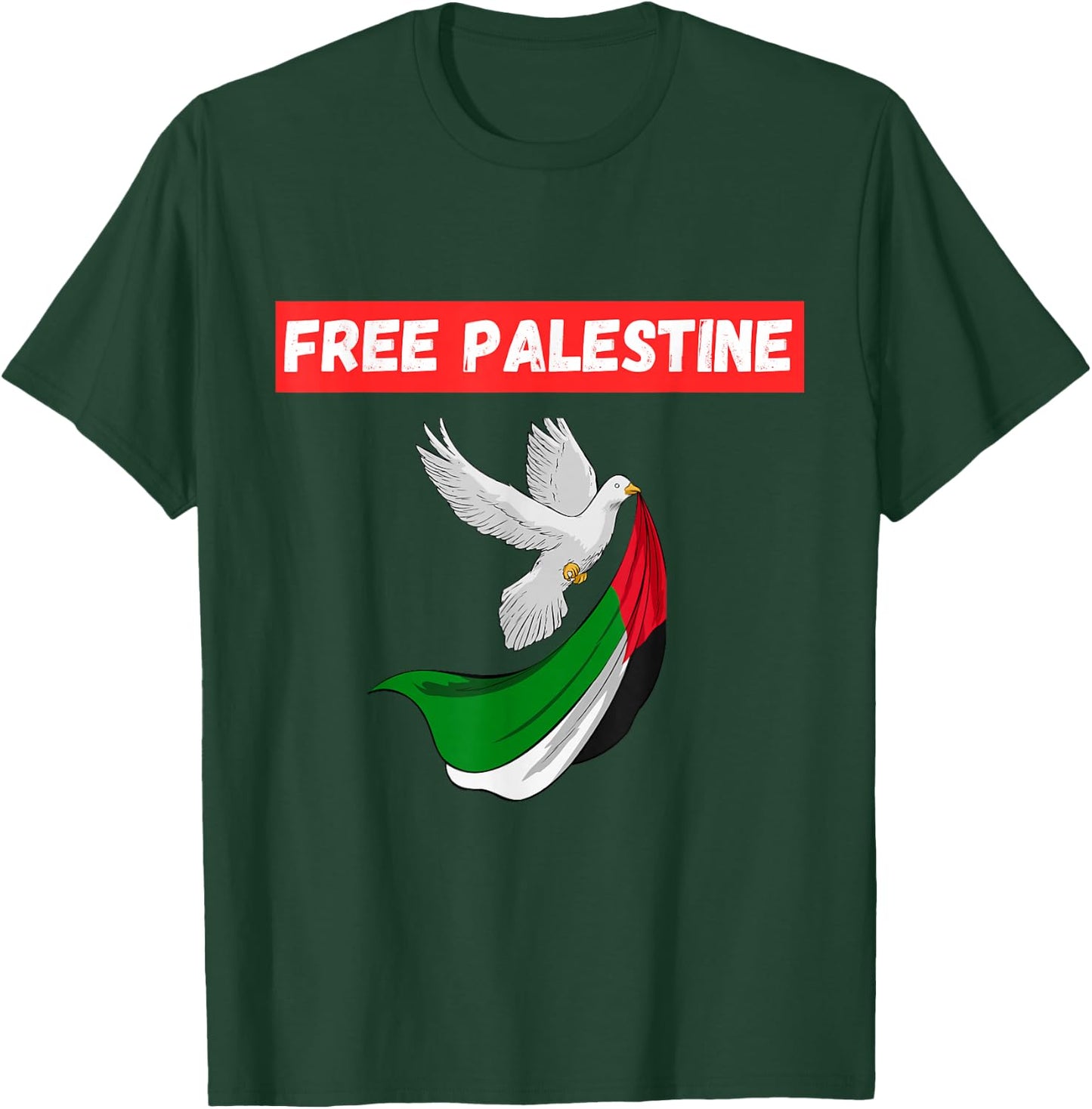 Free Palestine Save Gaza Support the Palestinians T-Shirt - T-Shirt | Forest
