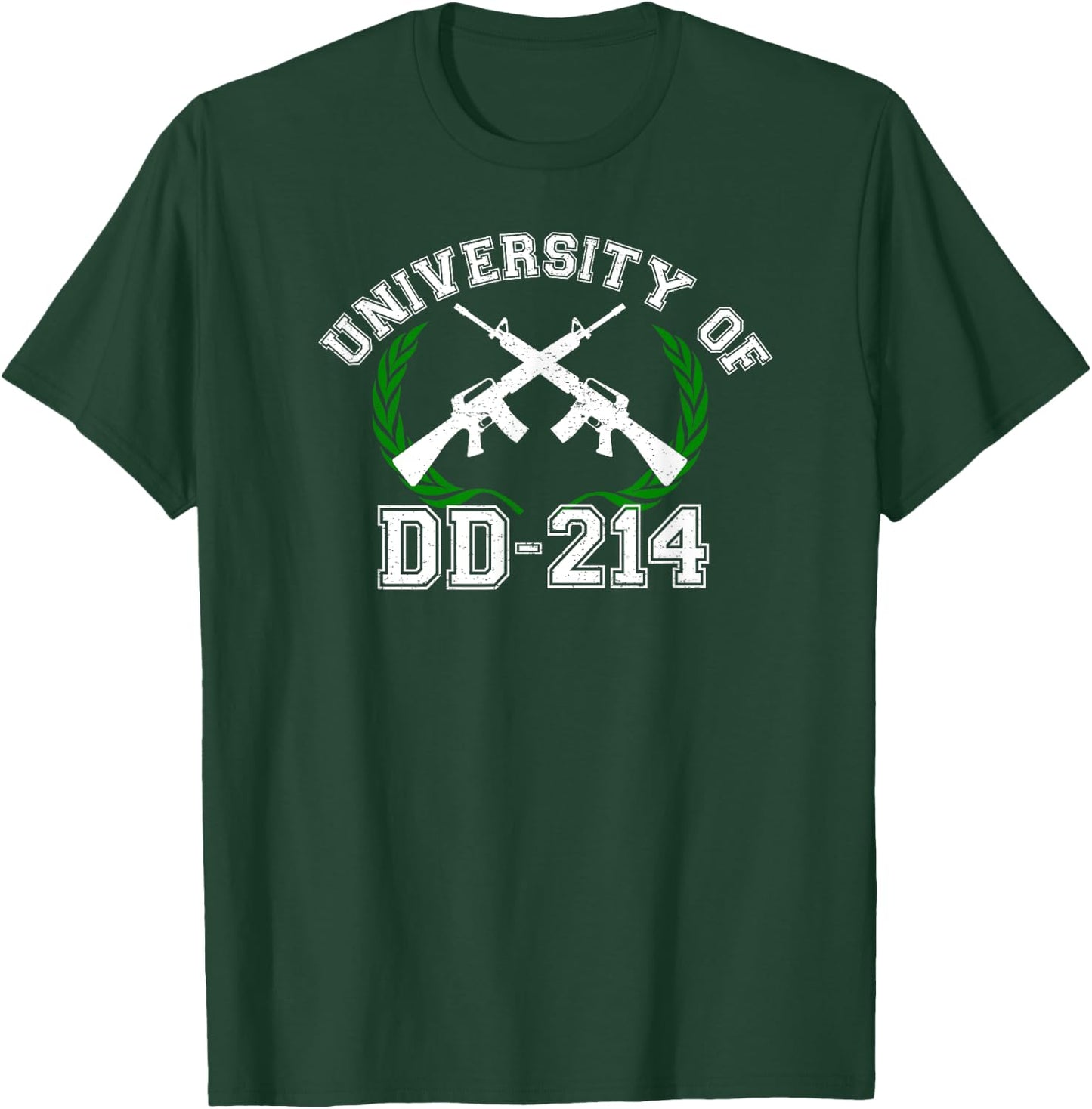 University of DD-214 Shirt Military Veteran DD214 T-Shirt - T-Shirt | Forest