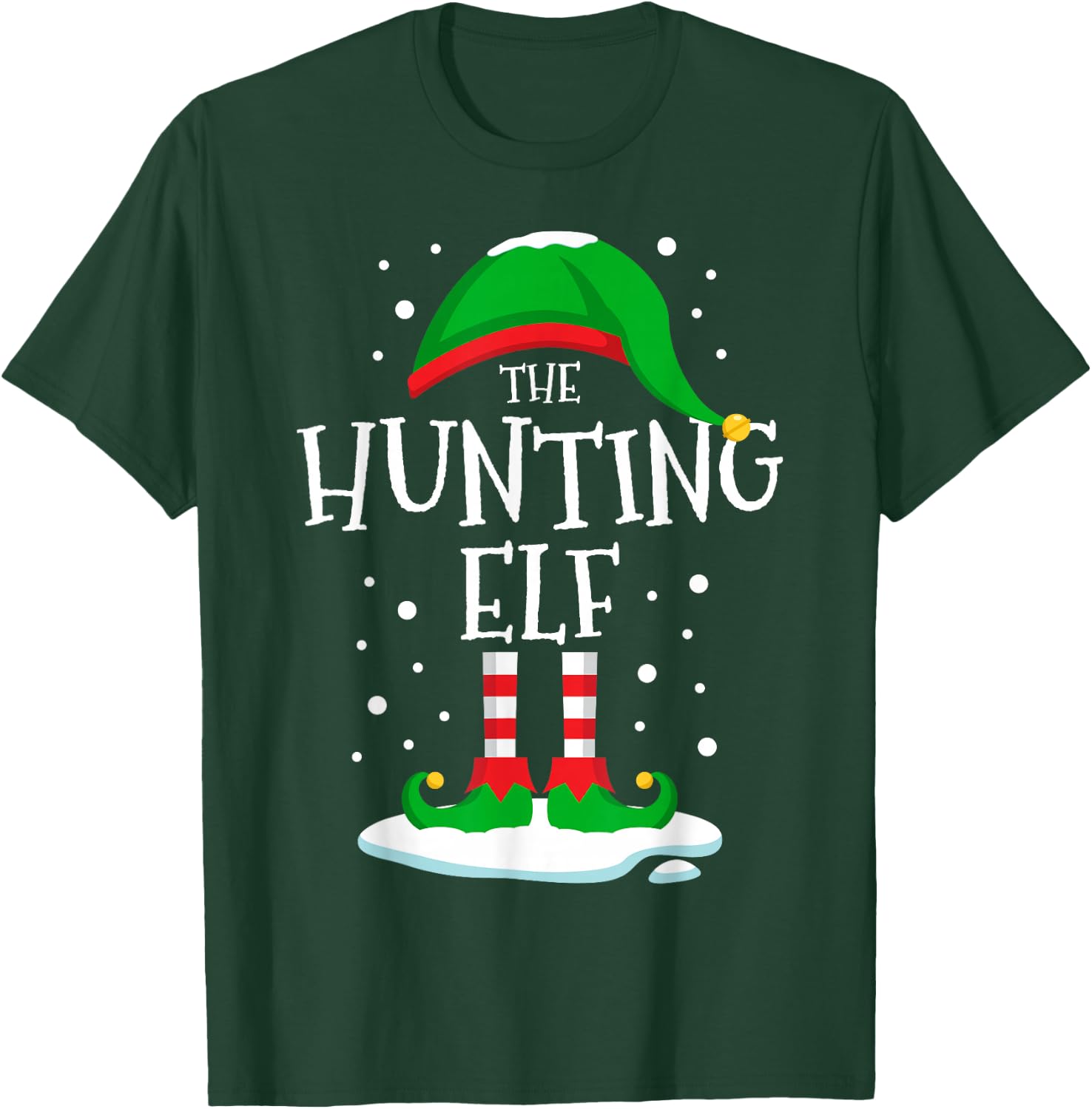 The Hunting Elf Christmas Family Matching Xmas Group Men T-Shirt - T-Shirt | Forest