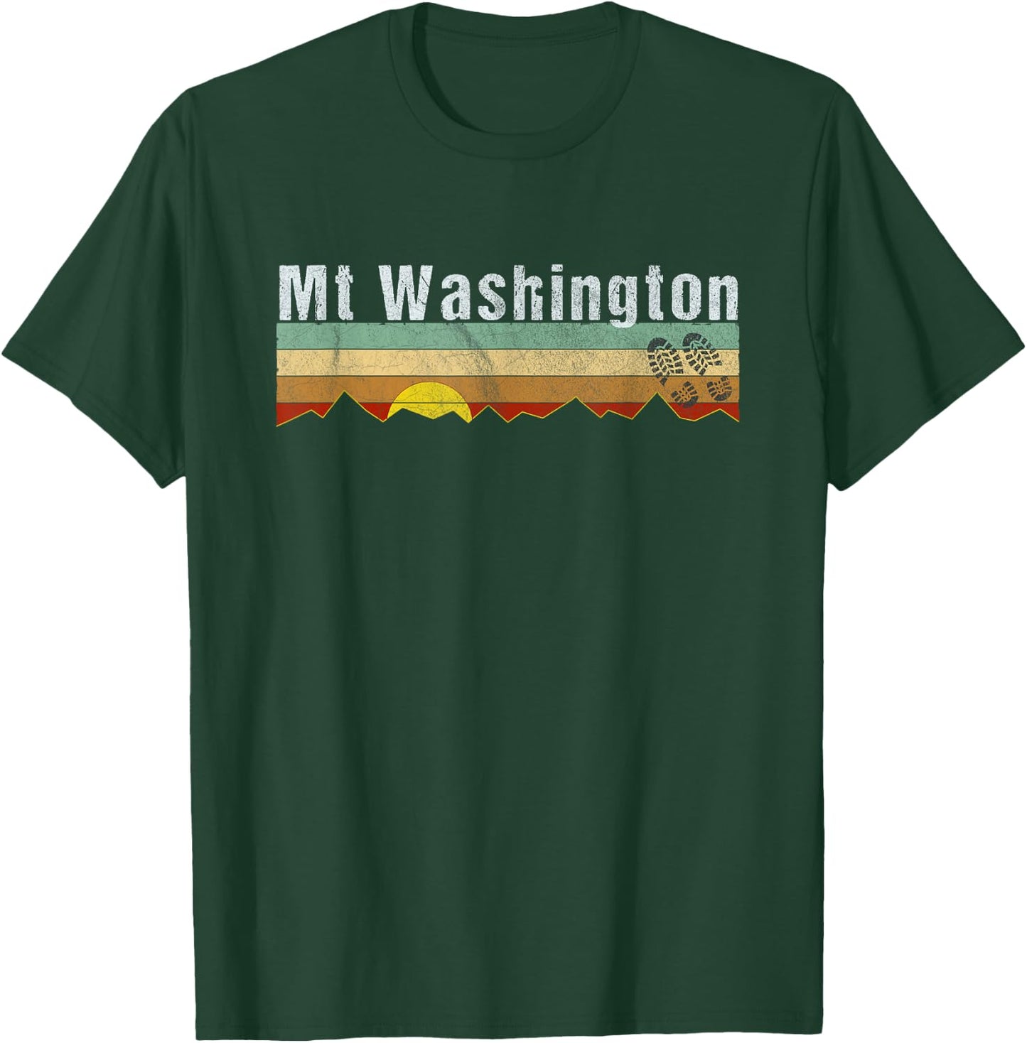 Mt Washington - Vintage Mt Washington Hiking Gift T-Shirt - T-Shirt | Forest