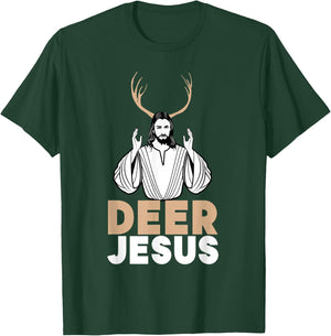 Funny Jesus Christian Meme Shirt - Dear Jesus Deer Jesus T-Shirt - T-Shirt | Forest