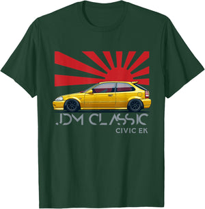 Civic EK Type R Japanese Car , Small, Black T-Shirt - T-Shirt | Forest