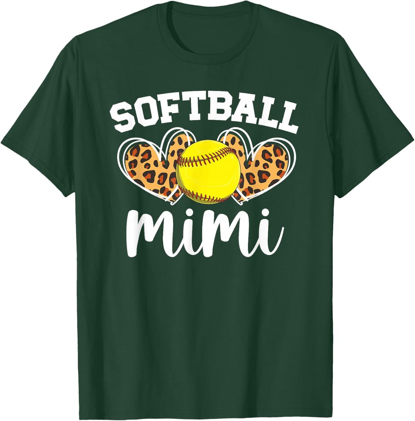 Softball Mimi Proud Mimi Of A Softball Player Mimi T-Shirt - T-Shirt | Forest