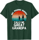 My Fishing Buddy Calls Me Great Grandpa Vintage Grandpa T-Shirt - T-Shirt | Forest