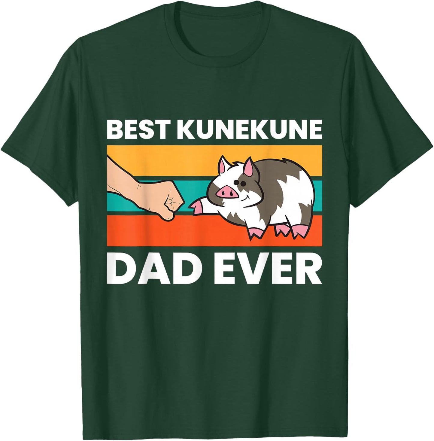 Best Kunekune Dad Ever Funny Kunekune Pig Dad T-Shirt - T-Shirt | Forest
