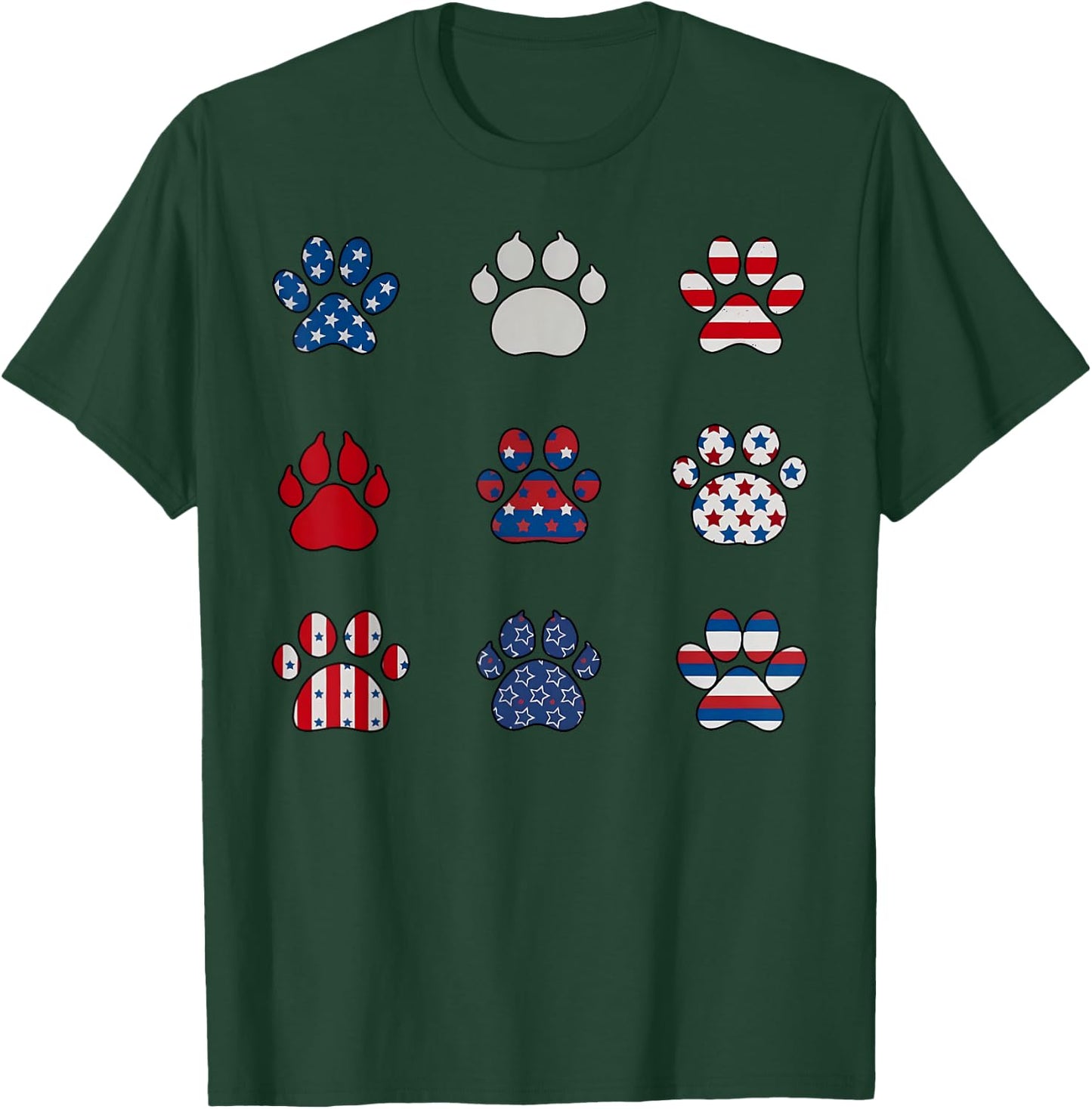 Vet Tech July 4th Veterinary Medicine American Flag Vet Med Kids Men T-Shirt - T-Shirt | Forest