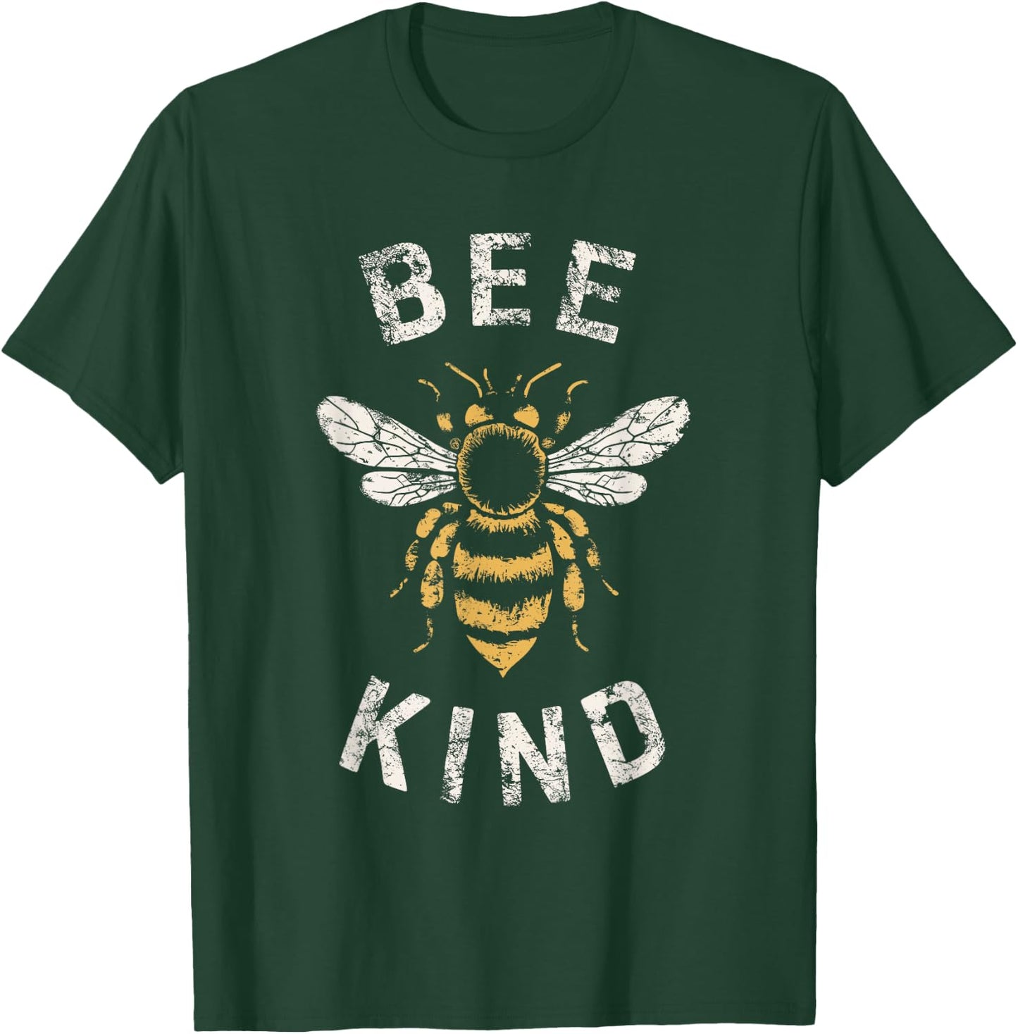Be Kind Women Inspirational Kindness Cute Funny Bee Graphic T-Shirt - T-Shirt | Forest