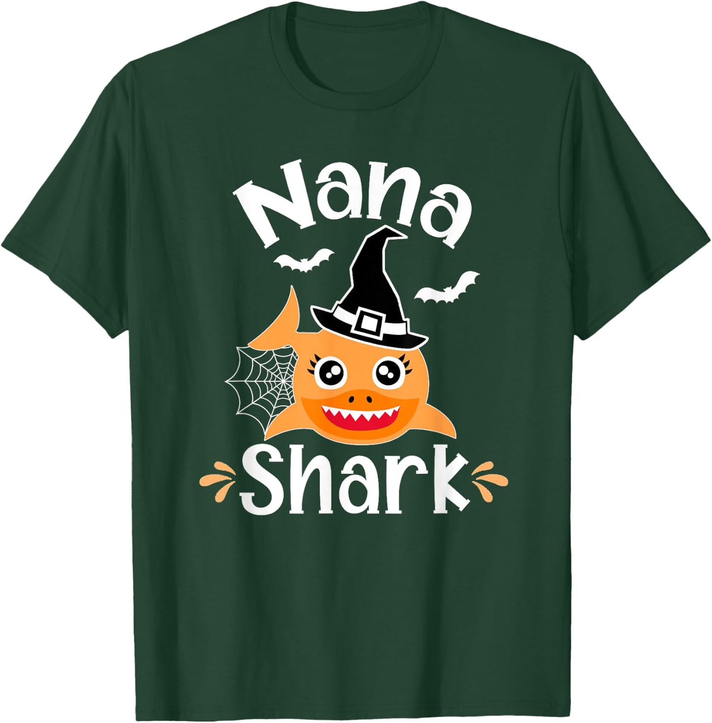 Nana Shark Funny Halloween Nana Grandma T-Shirt - T-Shirt | Forest