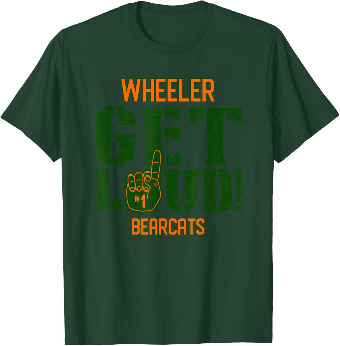 Wheeler High School GET LOUD Bearcats T-Shirt - T-Shirt | Forest