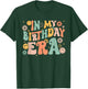 Retro Groovy in My Birthday Era Bday Party Women Teens Girls T-Shirt - T-Shirt | Forest