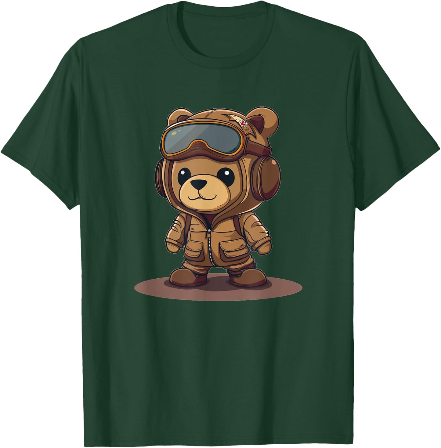 Pilot Uniform Costume for funny Teddy Bears Lovers T-Shirt - T-Shirt | Forest