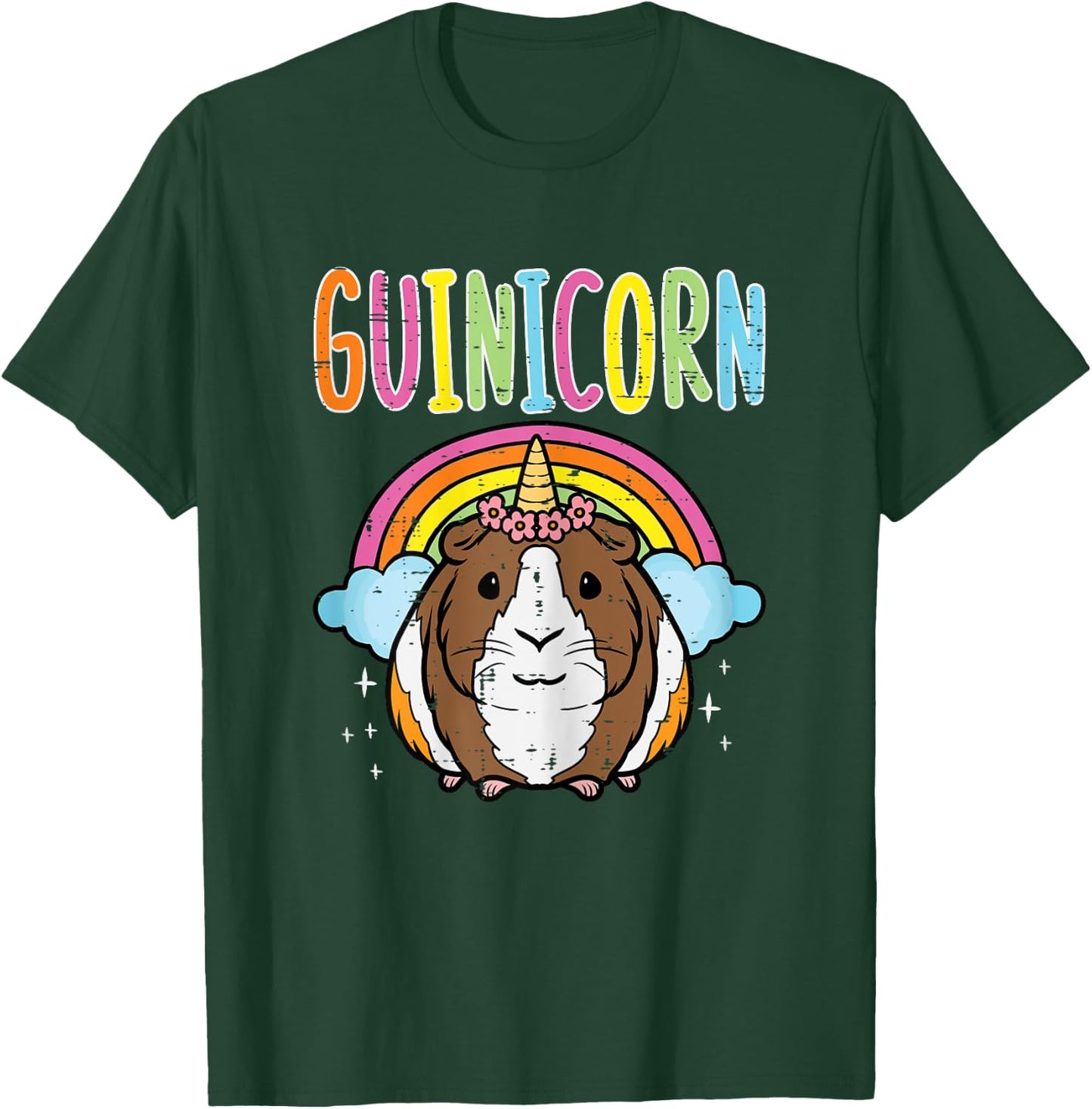 Guinea Pig Unicorn Guinicorn Cavy Girls Kids Toddler Women T-Shirt - T-Shirt | Forest