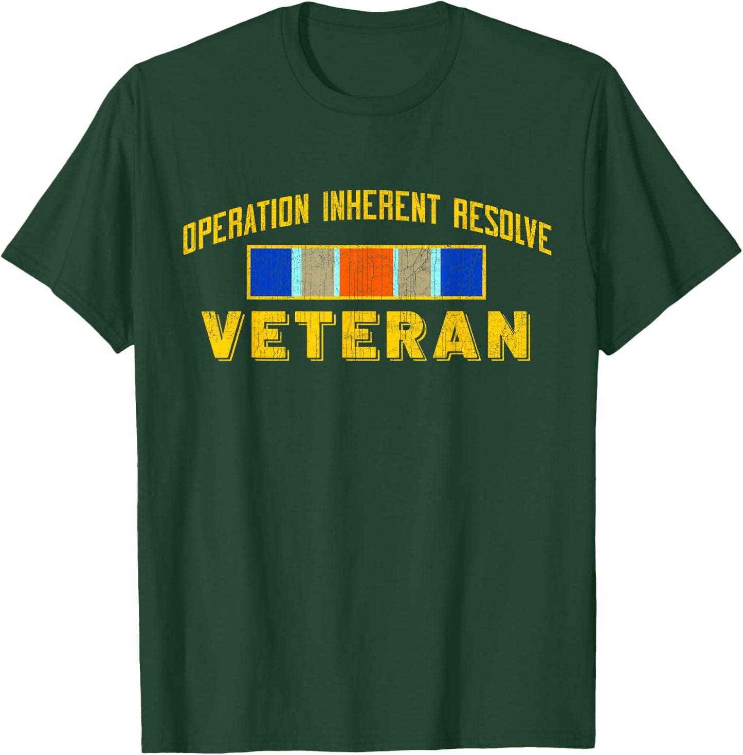 Operation Inherent Resolve OIR Veteran Day Vintage Gifts T-Shirt - T-Shirt | Forest