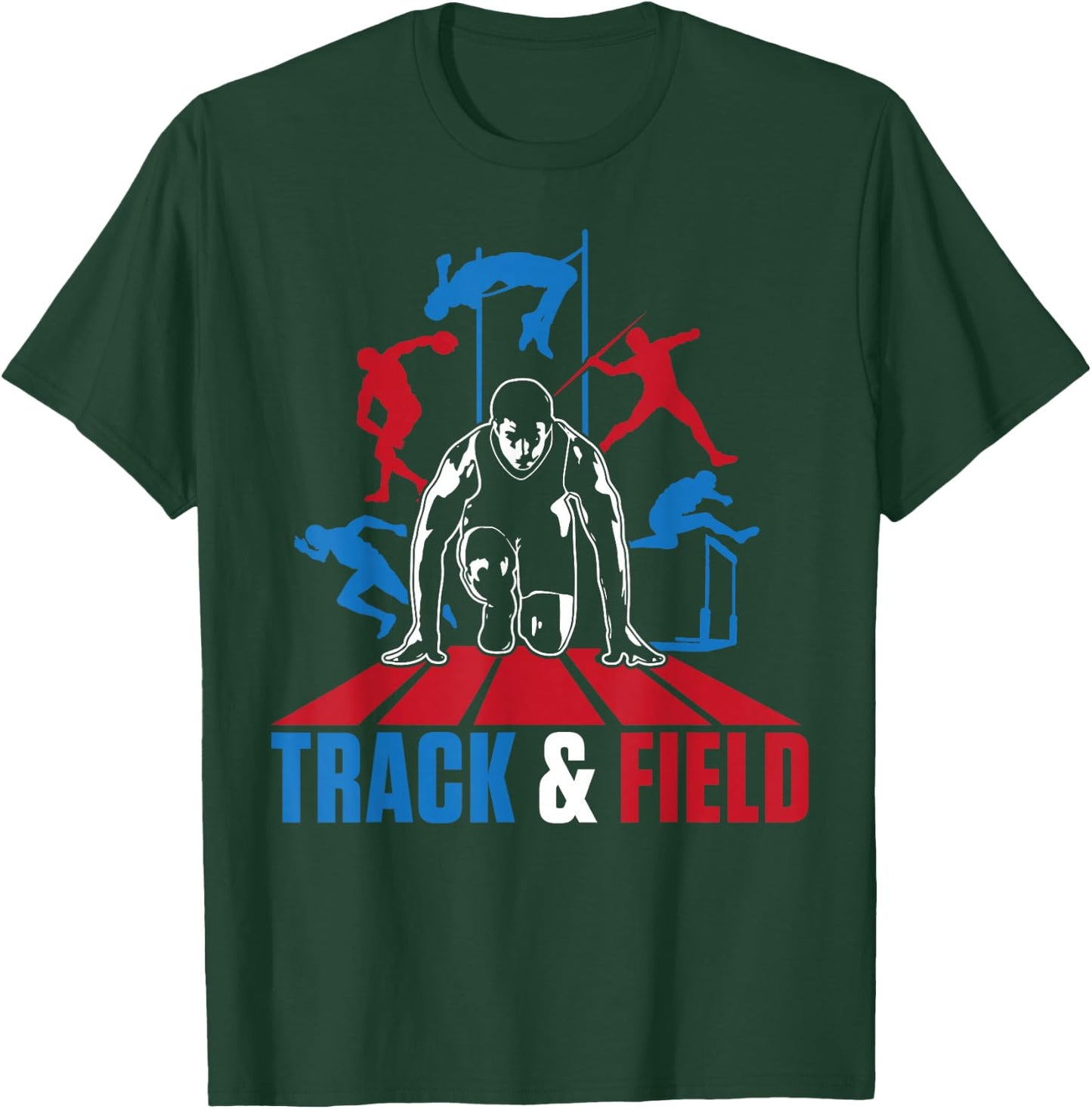 Cute Track And Field Athletics For Boys And Girls T-Shirt - T-Shirt | Forest