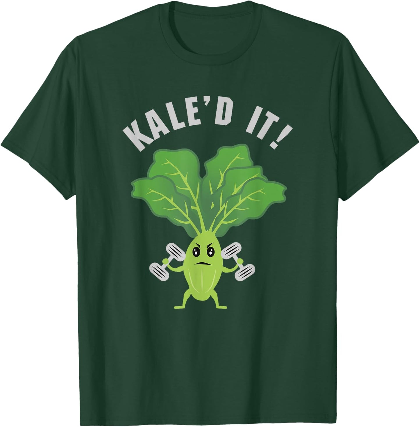 Kale'd It Fitness Kale Funny Vegan Vegetarian T-Shirt - T-Shirt | Forest