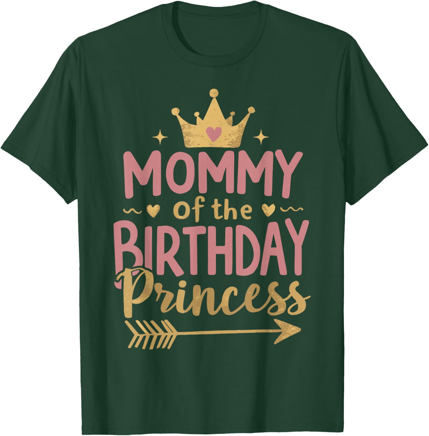 Mommy of The Birthday Princess Birthday Family T-Shirt - T-Shirt | Forest