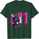11th Birthday Shirt Dragon Party Birthday Girl Pink 11 Ten T-Shirt - T-Shirt | Forest