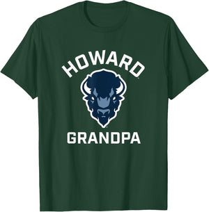 Howard University Bison Arched Grandpa T-Shirt - T-Shirt | Forest