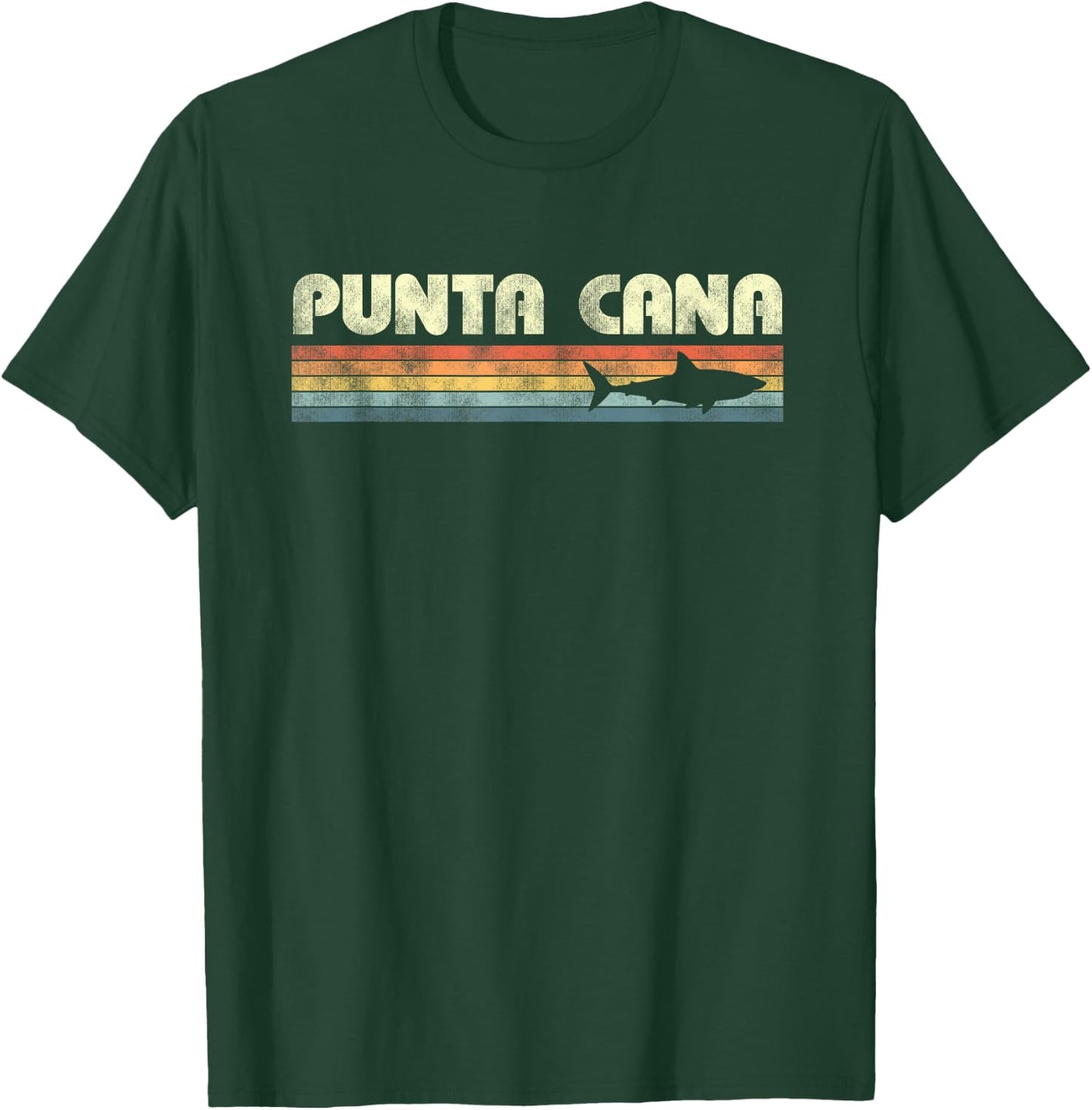 Punta Cana Dominican Republic Shark Boys Girls T-Shirt - T-Shirt | Forest