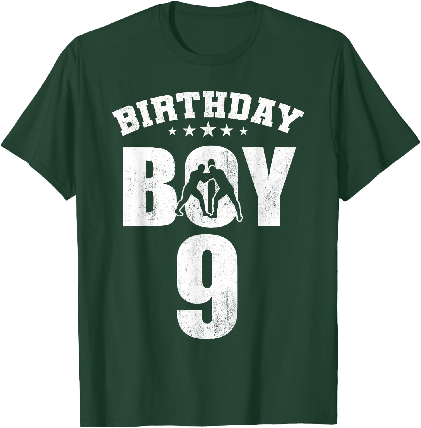 9th Birthday For Boys Wrestling Birthday Boy Wrestling 9 T-Shirt - T-Shirt | Forest
