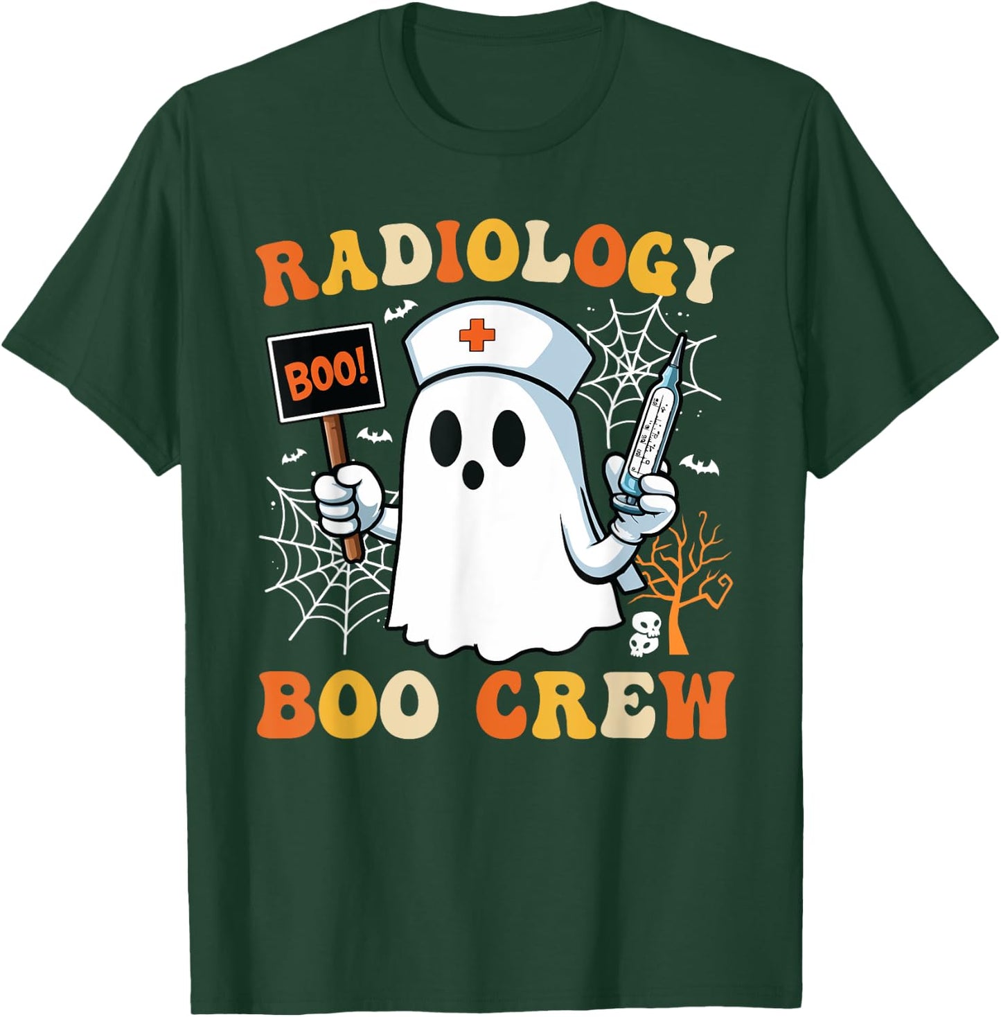 Radiology Boo Crew Funny Spooky Nurse Halloween Costume T-Shirt - T-Shirt | Forest
