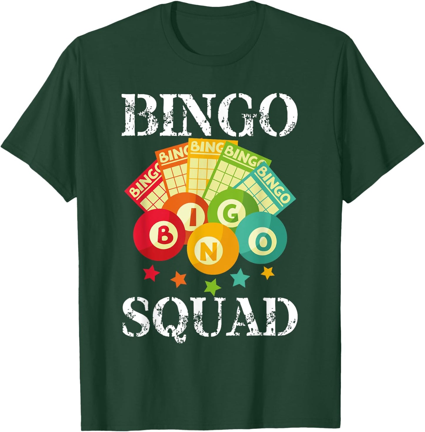 Bingo Squad Designs Women Bingo Lovers Players T-Shirt - T-Shirt | Forest