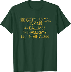 .50CAL NATO US MILITARY OD GREEN CAN AMMO Proud Patriotic Men T-Shirt - T-Shirt | Forest