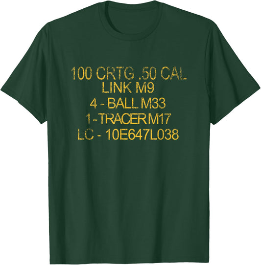 .50CAL NATO US MILITARY OD GREEN CAN AMMO Proud Patriotic Men T-Shirt - T-Shirt | Forest