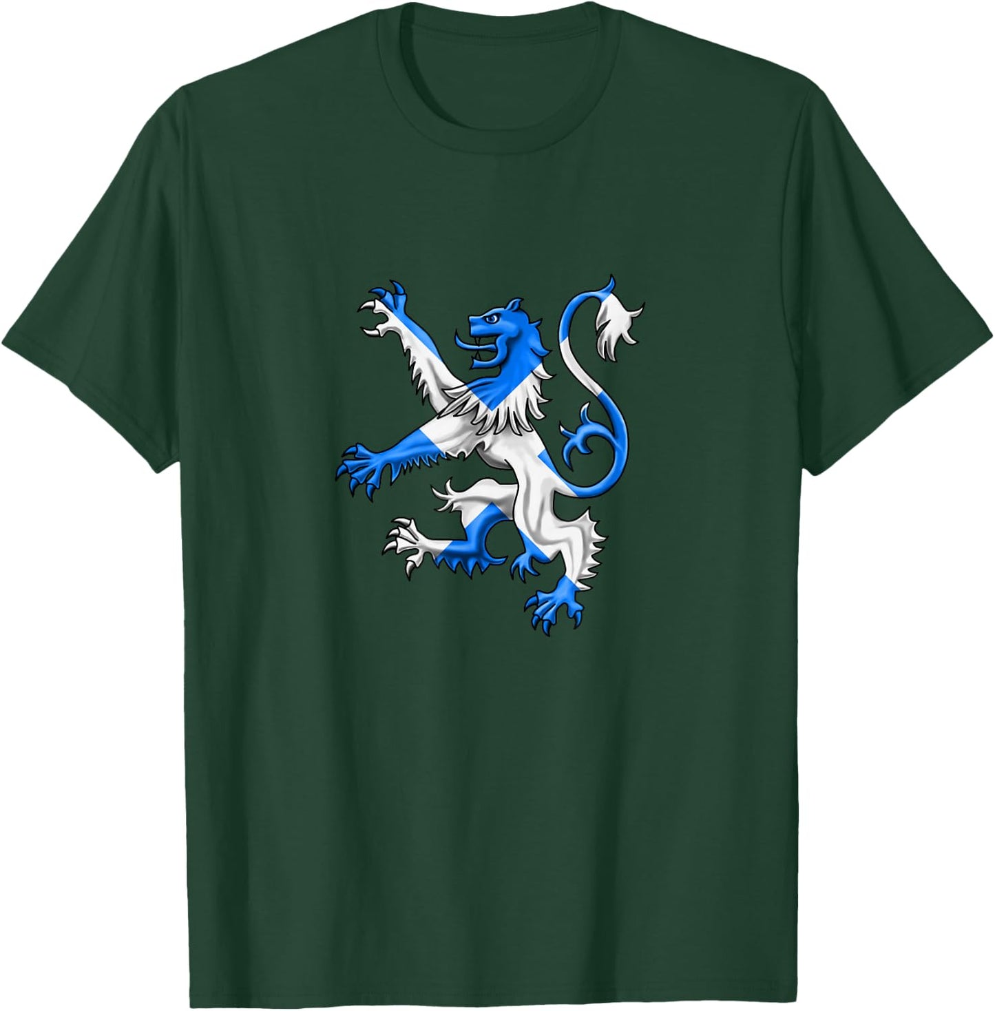 Scotland Patriotic Lion Rampant Scottish Flag Lion T-Shirt - T-Shirt | Forest