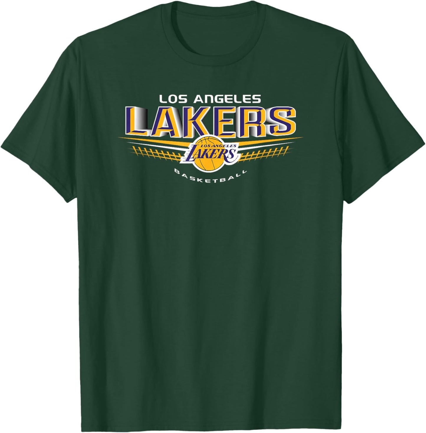 LOS ANGELES LAKERS NBA Los Angeles Lakers El Dorado Black Small Straight T-Shirt - T-Shirt | Forest