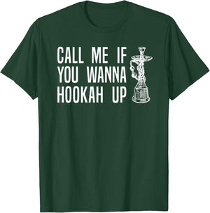 Funny Hookah , Shisha Smoking Pipe Pun Apparel T-Shirt - T-Shirt | Forest