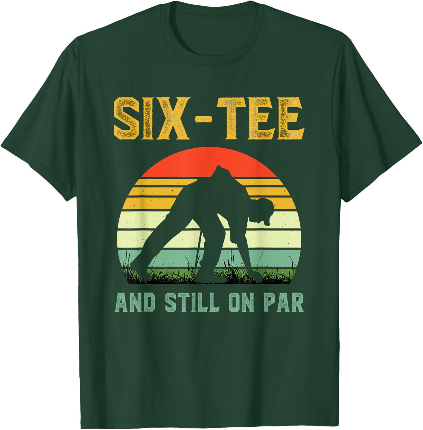 Funny 60th Birthday Golf Pun Golfing 60 Year Old Golfer T-Shirt - T-Shirt | Forest
