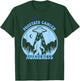 Prostate Cancer Awareness Funny Bigfoot UFO Blue Ribbon T-Shirt - T-Shirt | Forest