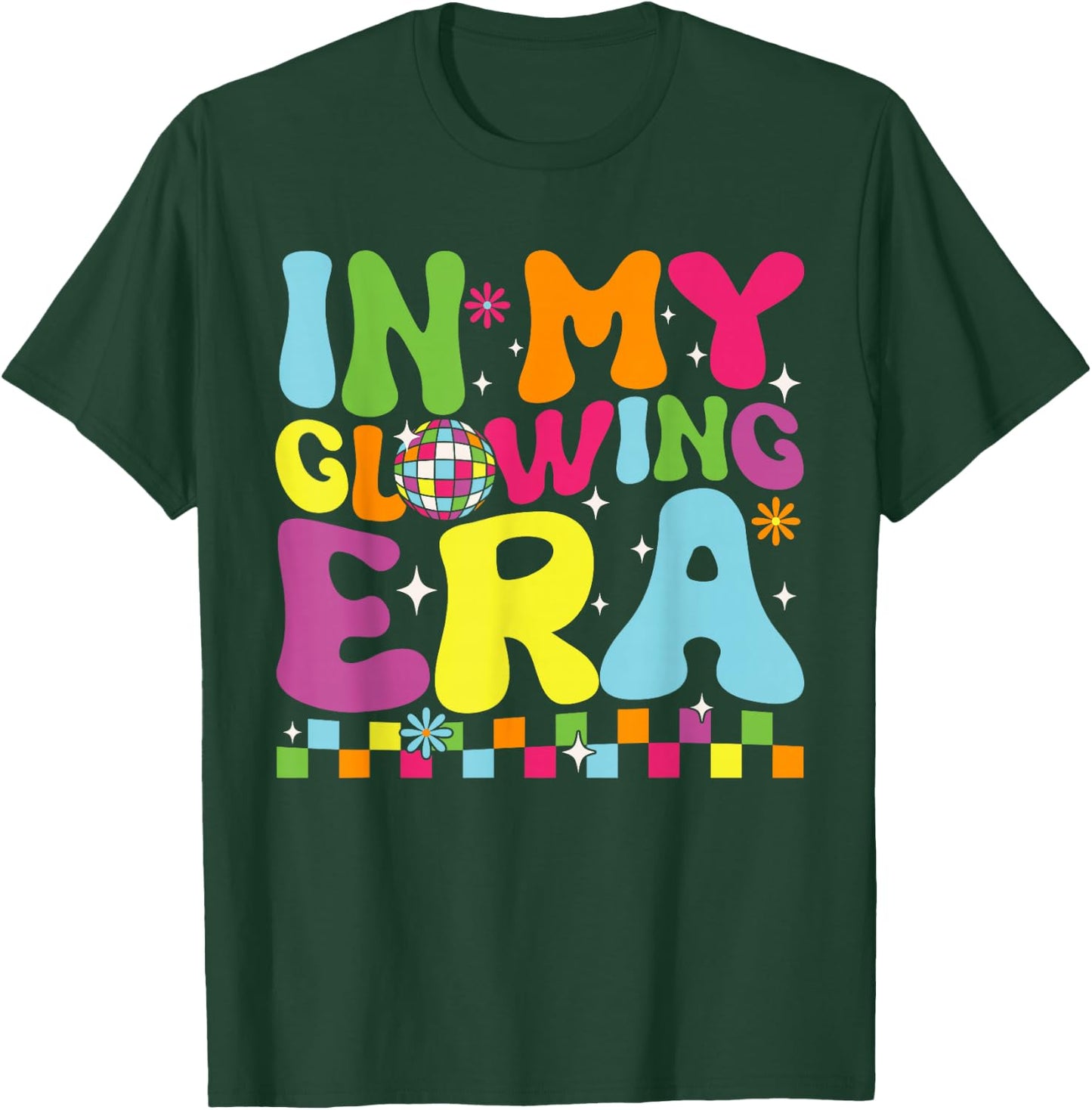 In My Glowing Era Summer Vacation Trips Funny Teachers T-Shirt - T-Shirt | Forest