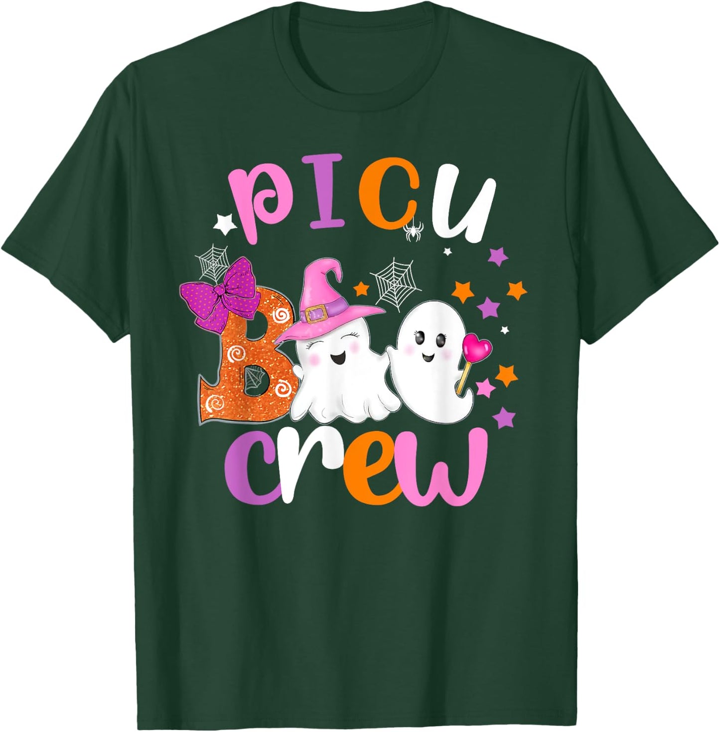 PICU Boo Crew Halloween matching shirts for PICU nurses T-Shirt - T-Shirt | Forest