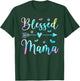 Blessed Mama Cute Mom Butterfly Flower Mother's Day T-Shirt - T-Shirt | Forest