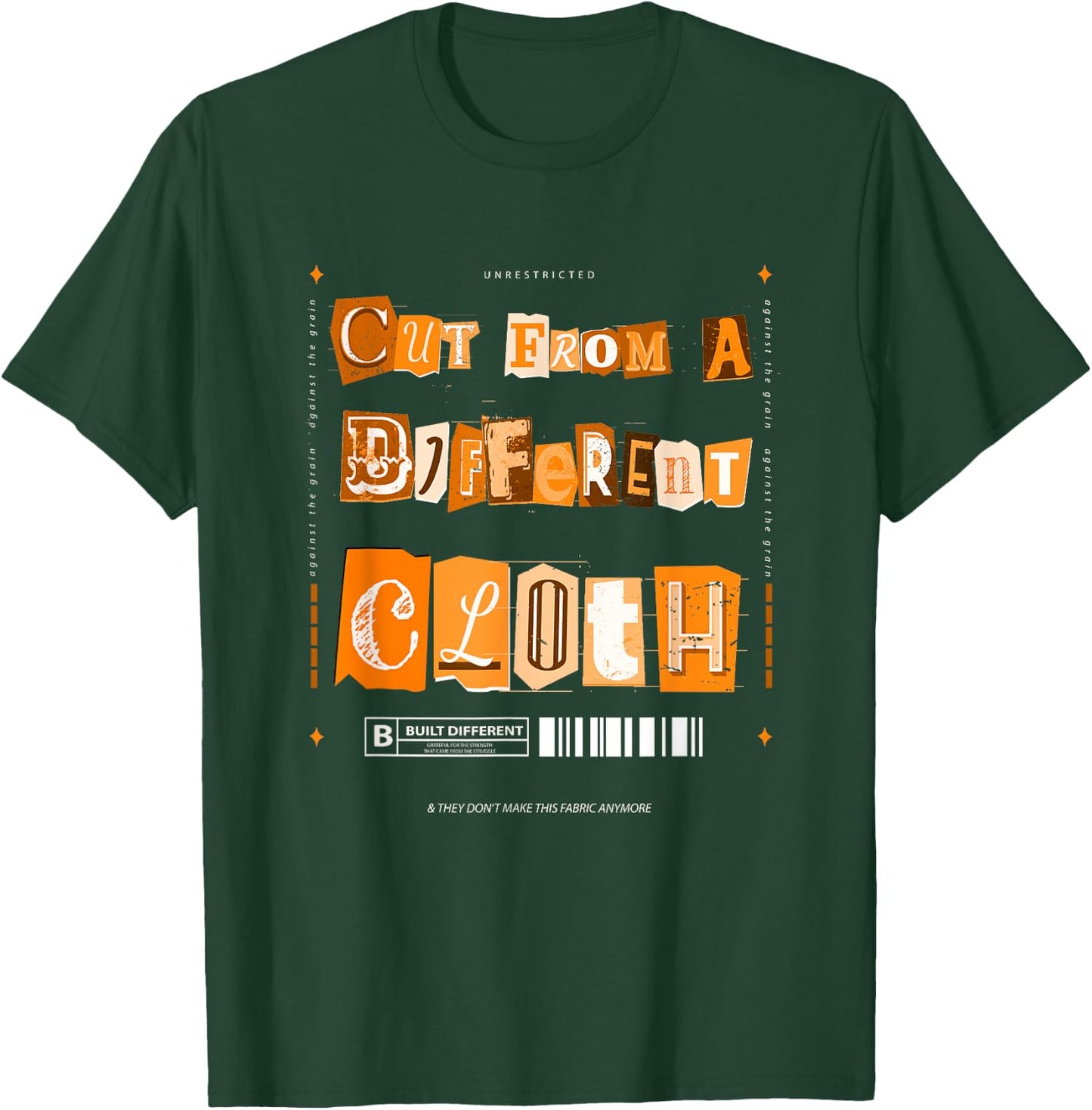 Orange Cut From A Different Cloth Orange Graphic T-Shirt - T-Shirt | Forest