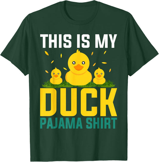 This Is My Duck Pajama Women Girls Duck Pjs Funny Duck T-Shirt - T-Shirt | Forest